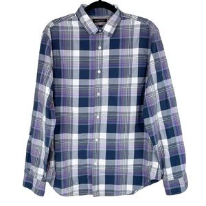 Banana Republic Grant Fit Plaid Button Down Shirt